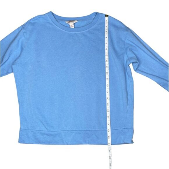 Arizona Jean Medium Pullover Sweater Crew Neck Lace Long Sleeve Blue Large - Picture 6 of 6